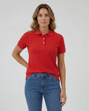 Cargar imagen en el visor de la galería, Polo Mujer Rojo Escarlata
