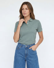 Cargar imagen en el visor de la galería, Polo Mujer Verde Jaspe