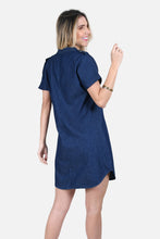 Cargar imagen en el visor de la galería, Vestido Jiron Azul Navy