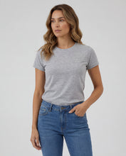 Cargar imagen en el visor de la galería, Camiseta Mujer Cuello Redondo Gris Jaspe