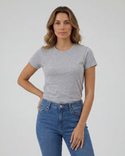 Cargar imagen en el visor de la galería, Camiseta Mujer Cuello Redondo Gris Jaspe