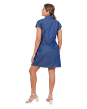 Cargar imagen en el visor de la galería, Vestido Merced Azul Navy