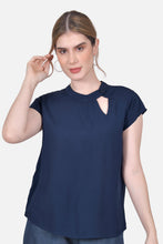 Cargar imagen en el visor de la galería, Blusa Gretta Azul Navy