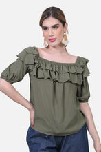 Cargar imagen en el visor de la galería, Blusa Frida Verde