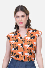 Cargar imagen en el visor de la galería, Blusa Florina Naranja
