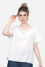 Cargar imagen en el visor de la galería, Blusa Leire Crudo
