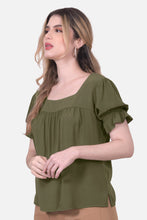 Cargar imagen en el visor de la galería, Blusa Naomi Verde Militar