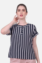 Cargar imagen en el visor de la galería, Blusa Elvira Azul Navy