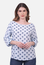 Cargar imagen en el visor de la galería, Blusa Edilia Azul Claro