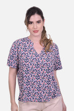 Cargar imagen en el visor de la galería, Blusa Dana Azul Navy
