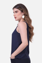 Cargar imagen en el visor de la galería, Blusa Caimile Azul Navy