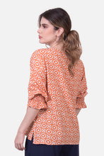 Cargar imagen en el visor de la galería, Blusa Febe Naranja