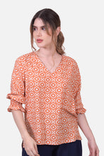 Cargar imagen en el visor de la galería, Blusa Febe Naranja