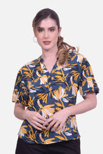Cargar imagen en el visor de la galería, Blusa Kalila Azul Navy