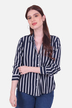 Cargar imagen en el visor de la galería, Blusa Vicky Azul Navy