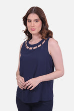 Cargar imagen en el visor de la galería, Blusa Nayla Azul Navy
