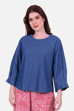 Cargar imagen en el visor de la galería, Blusa Camboya Azul Navy