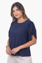 Cargar imagen en el visor de la galería, Blusa Venecia Azul Navy