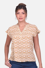Cargar imagen en el visor de la galería, Blusa Ankara Kaki