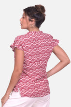 Cargar imagen en el visor de la galería, Blusa Ankara Vinotinto