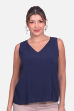 Cargar imagen en el visor de la galería, Blusa Paulina Azul Navy