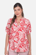Cargar imagen en el visor de la galería, Blusa Marfil Roja