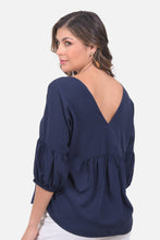 Cargar imagen en el visor de la galería, Blusa Lola Azul Navy