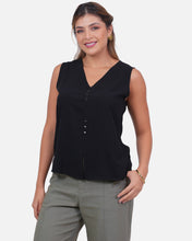 Cargar imagen en el visor de la galería, Blusa Holanda Negra