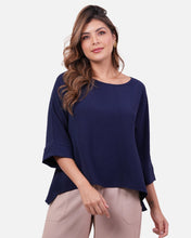 Cargar imagen en el visor de la galería, Blusa Lena Azul Navy