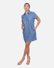Cargar imagen en el visor de la galería, Vestido Merlina - Azul Medio