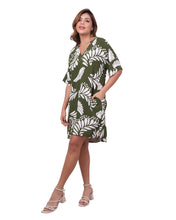 Cargar imagen en el visor de la galería, Vestido Delfina Verde Militar