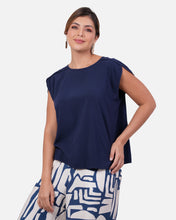 Cargar imagen en el visor de la galería, Blusa Eleonora Azul Navy