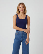 Cargar imagen en el visor de la galería, Basica Mujer Naranja Azul Navy