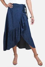 Cargar imagen en el visor de la galería, Falda Sara Azul Navy
