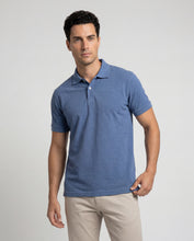Cargar imagen en el visor de la galería, Polo Hombre Azul Jaspe