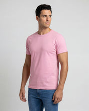 Cargar imagen en el visor de la galería, Camiseta Hombre Cuello Redondo Delgado Rosada