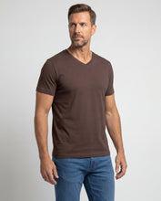 Cargar imagen en el visor de la galería, Camiseta Hombre Cuello V - Coffee