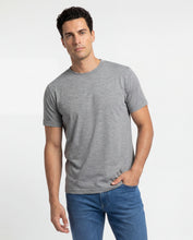 Cargar imagen en el visor de la galería, Camiseta Hombre Cuello Doble Gris Jaspe