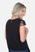 Cargar imagen en el visor de la galería, Blusa Barrientos Negra