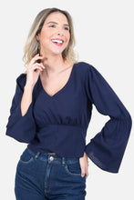 Cargar imagen en el visor de la galería, Blusa Garrido Azul Navy