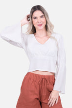 Cargar imagen en el visor de la galería, Blusa Garrido Blanca
