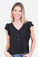 Cargar imagen en el visor de la galería, Blusa Edith Negra