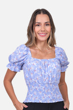 Cargar imagen en el visor de la galería, Blusa Vilma Azul Claro