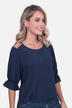Cargar imagen en el visor de la galería, Blusa Tulia Azul Navy