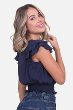 Cargar imagen en el visor de la galería, Blusa Estela Azul Navy