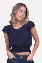Cargar imagen en el visor de la galería, Blusa Estela Azul Navy