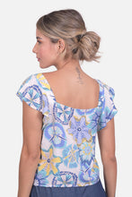 Cargar imagen en el visor de la galería, Blusa Atria Azul Hortencia