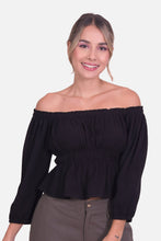 Cargar imagen en el visor de la galería, Blusa Iris Negra