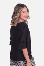 Cargar imagen en el visor de la galería, Blusa Elma Negra