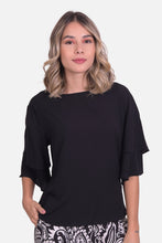 Cargar imagen en el visor de la galería, Blusa Elma Negra